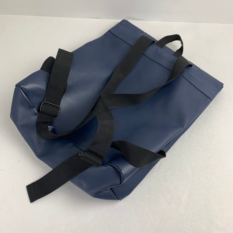 【中古品】【メンズ】 RAINS レインズ リュック バックパック NAVY カバン バッグ ※角スレ有・金属剥がれあり・スレあり・汚れあり 188-260803-io-25-fuzh 万代Net店