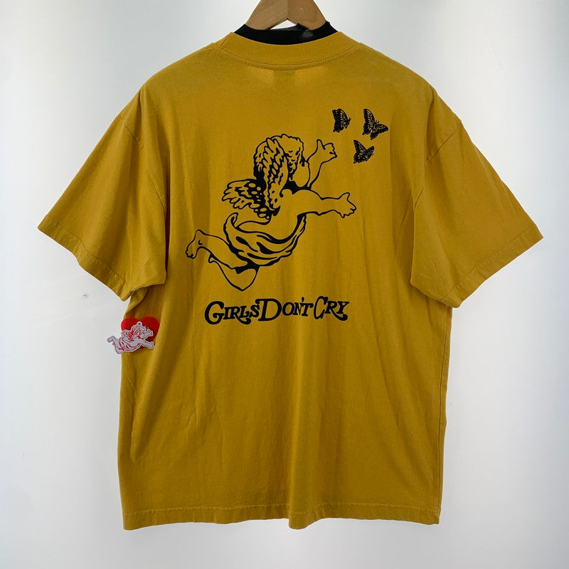 【中古美品】【メンズ】 GIRLS DON'T` CRY GDC ANGEL T-SHIRT ガールズ ドント クライ 142-250826-st-03-fuz サイズ：L カラー：イエロー 万代Net店