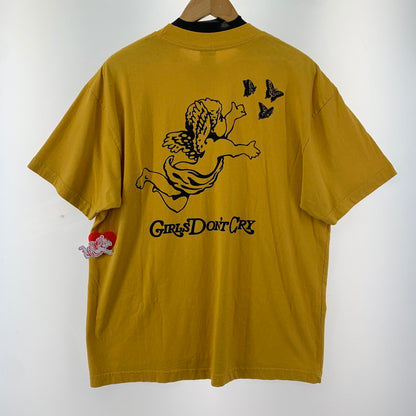 【中古美品】【メンズ】 GIRLS DON'T` CRY GDC ANGEL T-SHIRT ガールズ ドント クライ 142-250826-st-03-fuz サイズ：L カラー：イエロー 万代Net店
