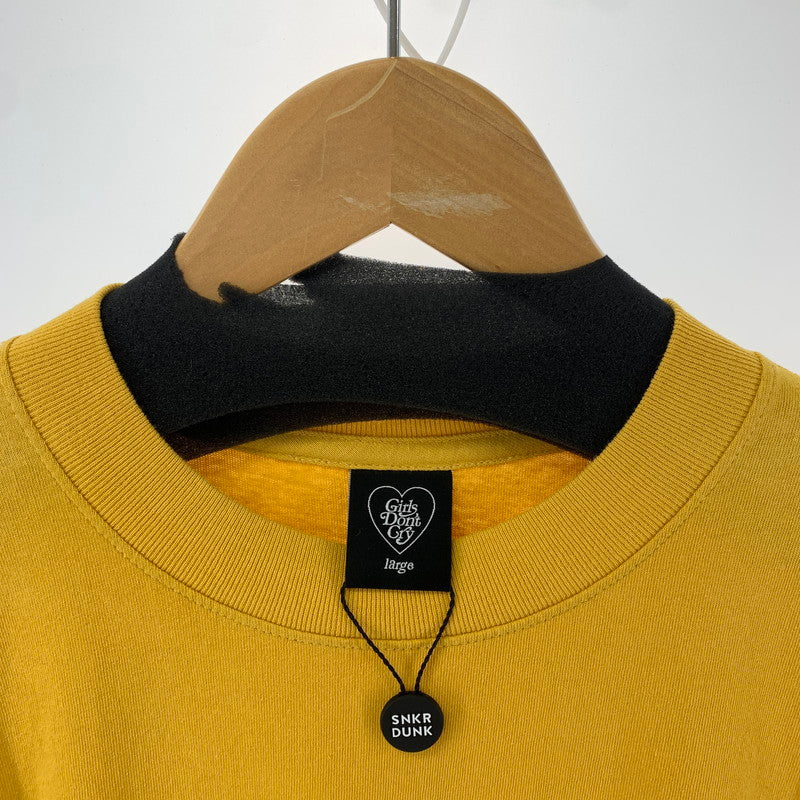 【中古美品】【メンズ】 GIRLS DON'T` CRY GDC ANGEL T-SHIRT ガールズ ドント クライ 142-250826-st-03-fuz サイズ：L カラー：イエロー 万代Net店