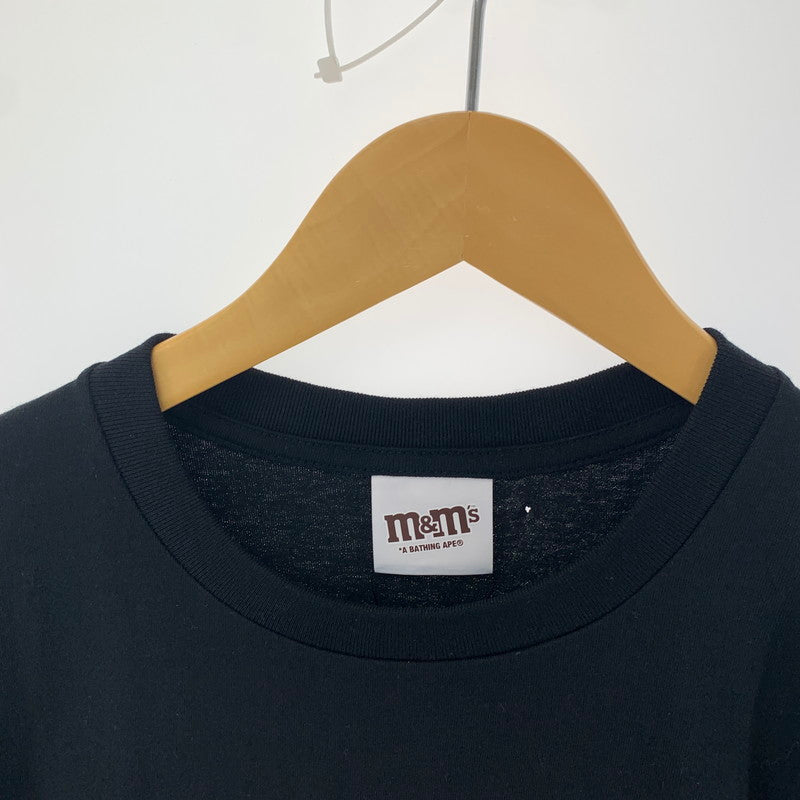 【中古美品】【メンズ】 A BATHING APE 001TEH231934X M&M`S T-SHIRT アベイシングエイプ 142-250826-st-02-fuz サイズ：XL カラー：ブラック 万代Net店