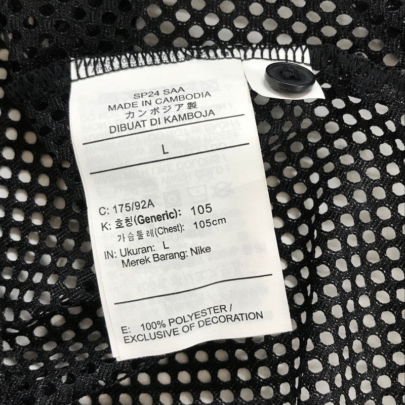 【中古品】【メンズ】 SUPREME×NIKE シュプリーム ナイキ FQ0346-010 MESH SS SHIRT メッシュ 半袖 Tシャツ オープンカラー トップス 古着 149-250828-mh-05-fuz サイズ：L カラー：ブラック 万代Net店