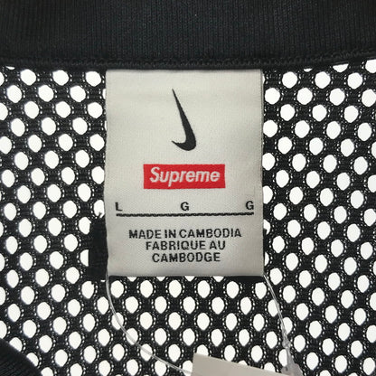 【中古品】【メンズ】 SUPREME×NIKE シュプリーム ナイキ FQ0346-010 MESH SS SHIRT メッシュ 半袖 Tシャツ オープンカラー トップス 古着 149-250828-mh-05-fuz サイズ：L カラー：ブラック 万代Net店
