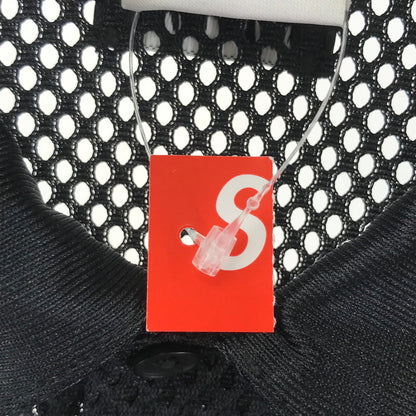 【中古品】【メンズ】 SUPREME×NIKE シュプリーム ナイキ FQ0346-010 MESH SS SHIRT メッシュ 半袖 Tシャツ オープンカラー トップス 古着 149-250828-mh-05-fuz サイズ：L カラー：ブラック 万代Net店