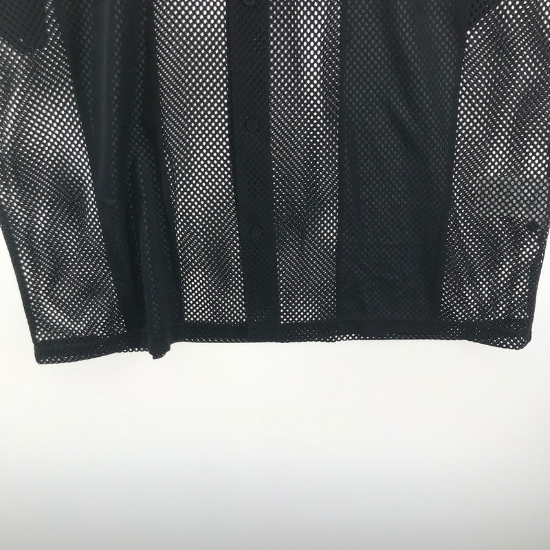 【中古品】【メンズ】 SUPREME×NIKE シュプリーム ナイキ FQ0346-010 MESH SS SHIRT メッシュ 半袖 Tシャツ オープンカラー トップス 古着 149-250828-mh-05-fuz サイズ：L カラー：ブラック 万代Net店