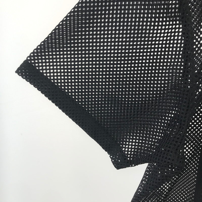 【中古品】【メンズ】 SUPREME×NIKE シュプリーム ナイキ FQ0346-010 MESH SS SHIRT メッシュ 半袖 Tシャツ オープンカラー トップス 古着 149-250828-mh-05-fuz サイズ：L カラー：ブラック 万代Net店