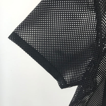 【中古品】【メンズ】 SUPREME×NIKE シュプリーム ナイキ FQ0346-010 MESH SS SHIRT メッシュ 半袖 Tシャツ オープンカラー トップス 古着 149-250828-mh-05-fuz サイズ：L カラー：ブラック 万代Net店