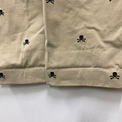 【中古品】【メンズ】 RALPH LAUREN RUGBY ラルフローレンラグビー スカル総刺繍 パンツ ボトムス チノパンツ ブランド 古着 156-251004-gm-15-fuz サイズ：31×32 カラー：ベージュ 万代Net店