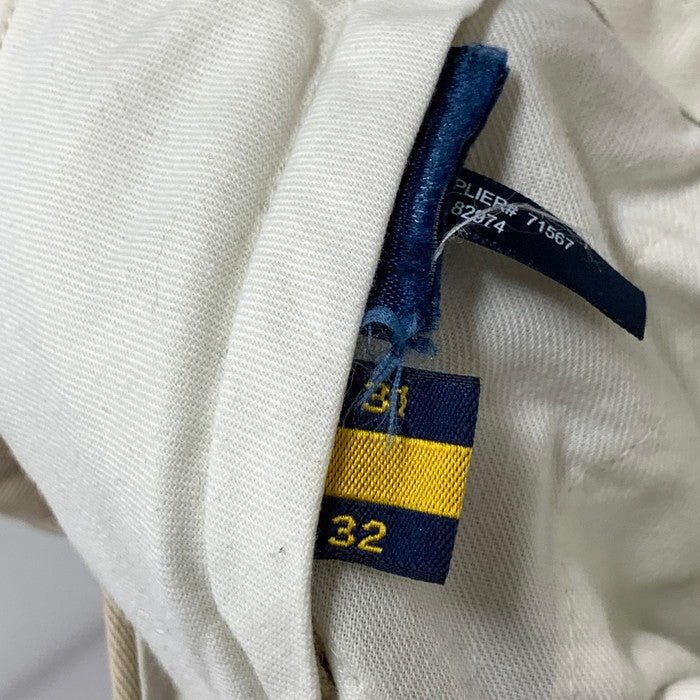 【中古品】【メンズ】 RALPH LAUREN RUGBY ラルフローレンラグビー スカル総刺繍 パンツ ボトムス チノパンツ ブランド 古着 156-251004-gm-15-fuz サイズ：31×32 カラー：ベージュ 万代Net店