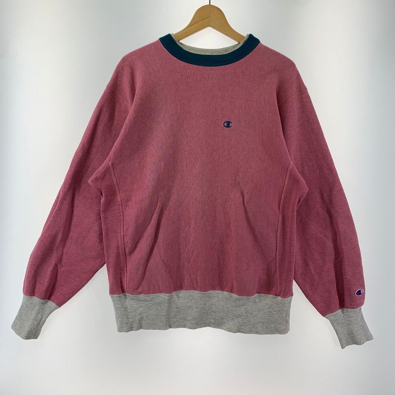 【中古品】【メンズ】 CHAMPION REVERSE WEAVE SWEATSHIRT チャンピオン 145-250904-st-12-fuz サイズ：M カラー：ピンク 万代Net店