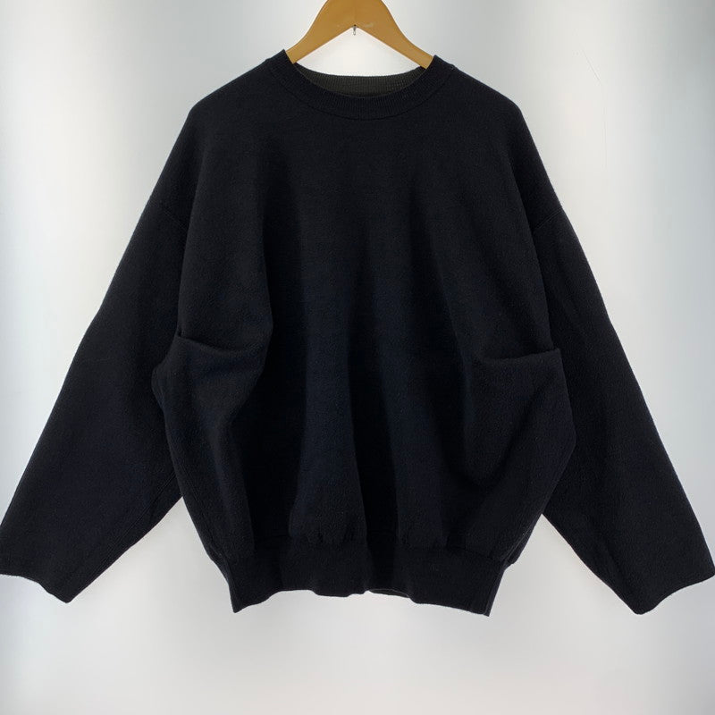 【中古品】【メンズ】 STEIN ST.1130 OVERSIZED DOUBLE KNIT REVERSIBLE LS シュタイン 140-250831-st-10-fuz サイズ：S カラー：ブラック 万代Net店