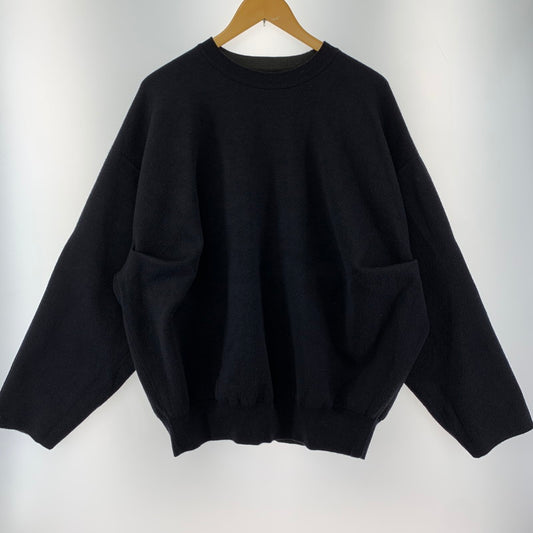 【中古品】【メンズ】 STEIN ST.1130 OVERSIZED DOUBLE KNIT REVERSIBLE LS シュタイン 140-250831-st-10-fuz サイズ：S カラー：ブラック 万代Net店