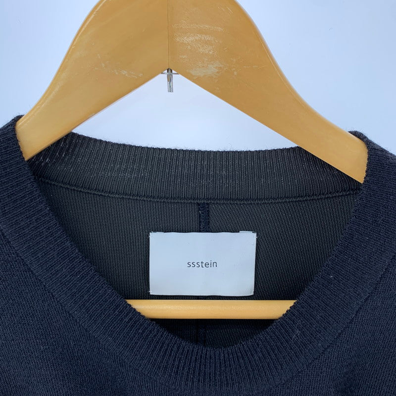 【中古品】【メンズ】 STEIN ST.1130 OVERSIZED DOUBLE KNIT REVERSIBLE LS シュタイン 140-250831-st-10-fuz サイズ：S カラー：ブラック 万代Net店