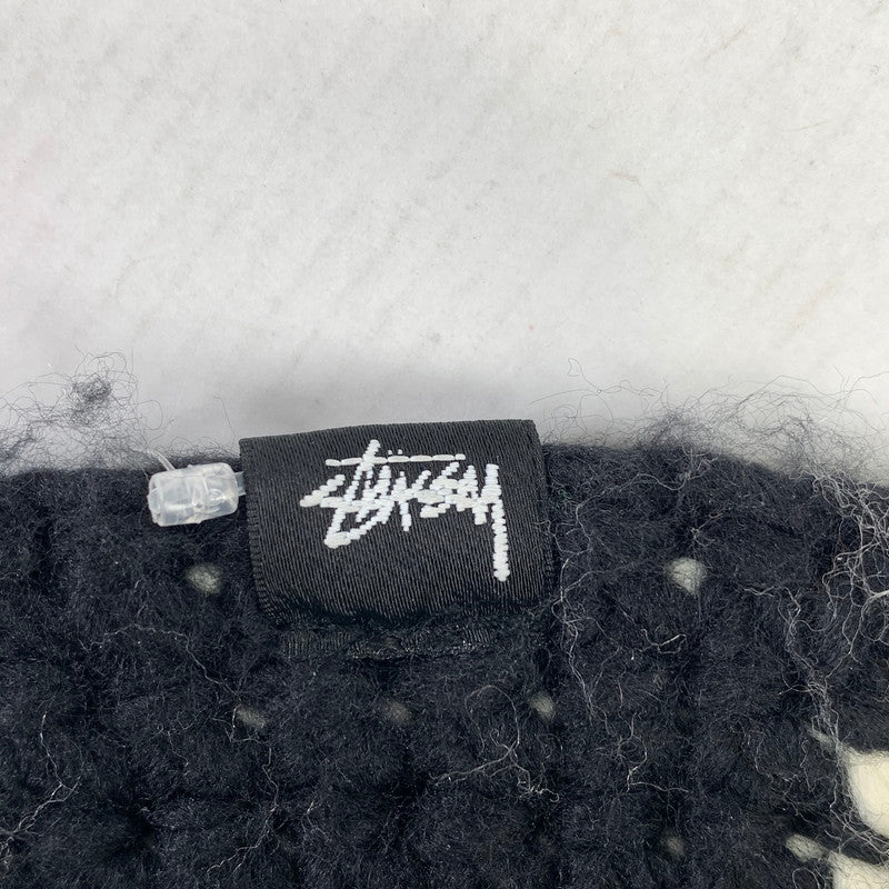 【中古美品】【メンズ】 STUSSY ステューシー BUCKET HAT CHERKER KNIT バケット ハット チェッカー ニット 帽子 185-260125-mh-01-fuz カラー：ホワイト ブラック 万代Net店