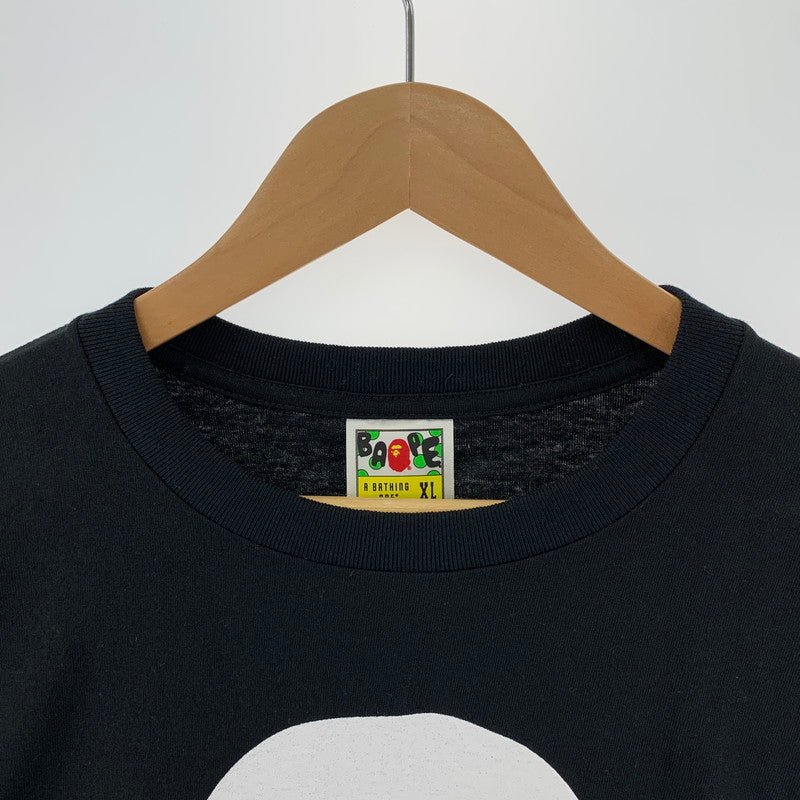 【中古美品】【メンズ】 A BATHING APE ア ベイシング エイプ BAPE SOCCER T-SHIRT サッカー ナンバリング21 Tシャツ 半袖 トップス 古着 142-250904-mh-08-fuz サイズ：XL カラー：ブラック 万代Net店