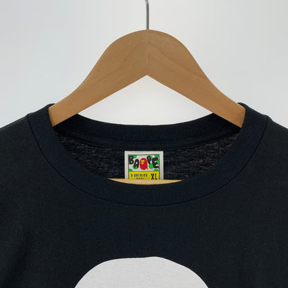 【中古美品】【メンズ】 A BATHING APE ア ベイシング エイプ BAPE SOCCER T-SHIRT サッカー ナンバリング21 Tシャツ 半袖 トップス 古着 142-250904-mh-08-fuz サイズ：XL カラー：ブラック 万代Net店