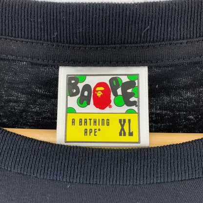 【中古美品】【メンズ】 A BATHING APE ア ベイシング エイプ BAPE SOCCER T-SHIRT サッカー ナンバリング21 Tシャツ 半袖 トップス 古着 142-250904-mh-08-fuz サイズ：XL カラー：ブラック 万代Net店