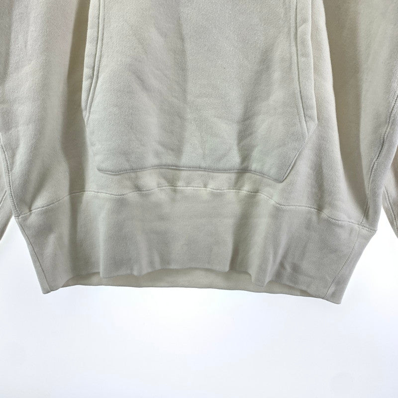 【中古品】【メンズ】 CHAMPION チャンピオン 90年代 復刻 ランタグ 後付け パーカー 長袖 トップス 古着 145-250904-mh-01-fuz サイズ：L カラー：ホワイト 万代Net店