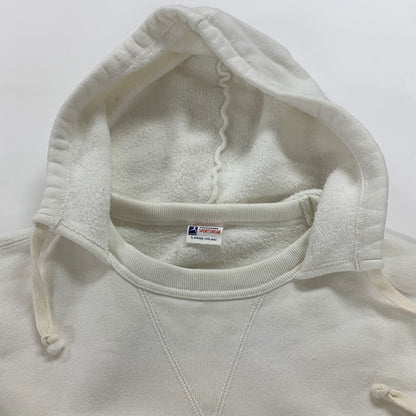【中古品】【メンズ】 CHAMPION チャンピオン 90年代 復刻 ランタグ 後付け パーカー 長袖 トップス 古着 145-250904-mh-01-fuz サイズ：L カラー：ホワイト 万代Net店