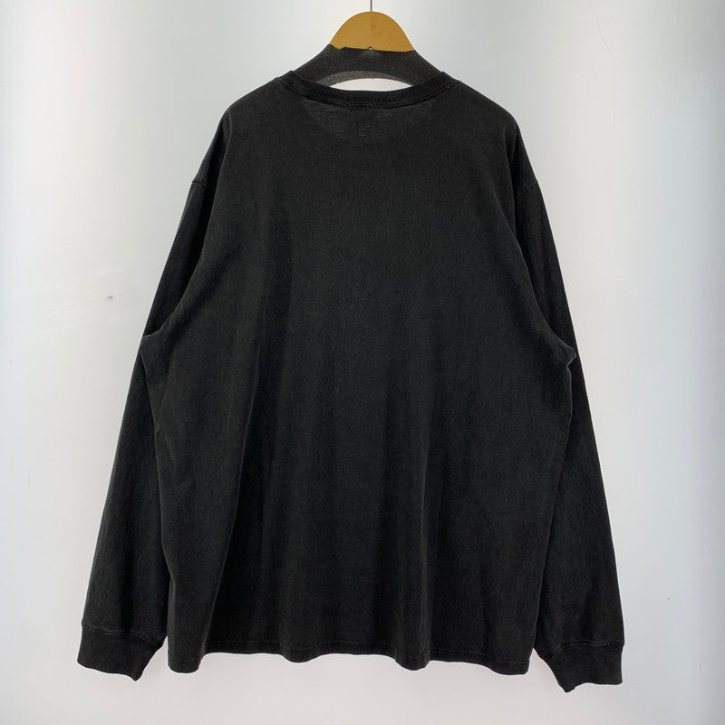 【中古美品】【メンズ】 KITH × BATMAN LOGO キス バットマン ロゴ VINTEGE LONG SLEEVE TEE "BLACK" ヴィンテージ ロング スリーブ Tシャツ 長袖 トップス 古着 142-250904-mh-03-fuz サイズ：XL カラー：ブラック 万代Net店