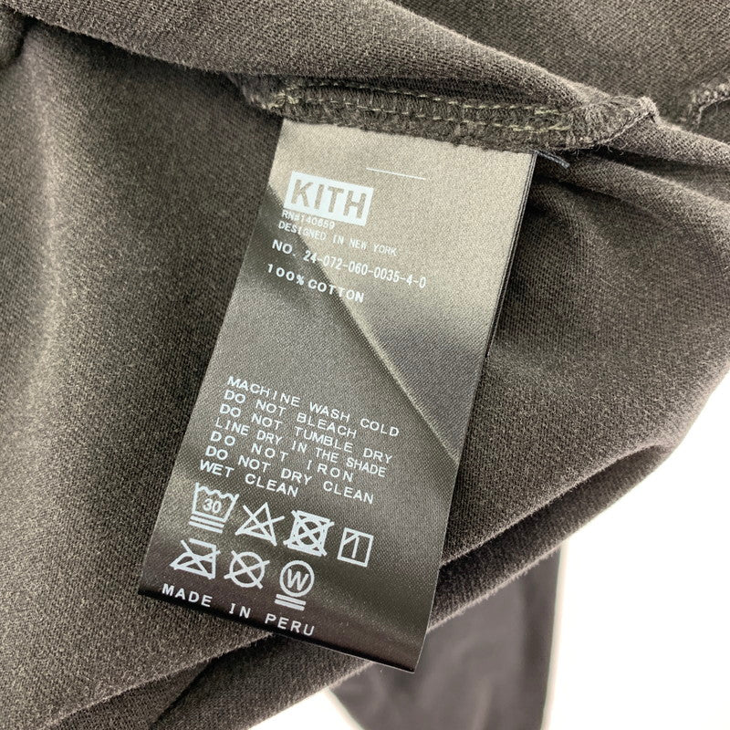 【中古美品】【メンズ】 KITH × BATMAN LOGO キス バットマン ロゴ VINTEGE LONG SLEEVE TEE "BLACK" ヴィンテージ ロング スリーブ Tシャツ 長袖 トップス 古着 142-250904-mh-03-fuz サイズ：XL カラー：ブラック 万代Net店