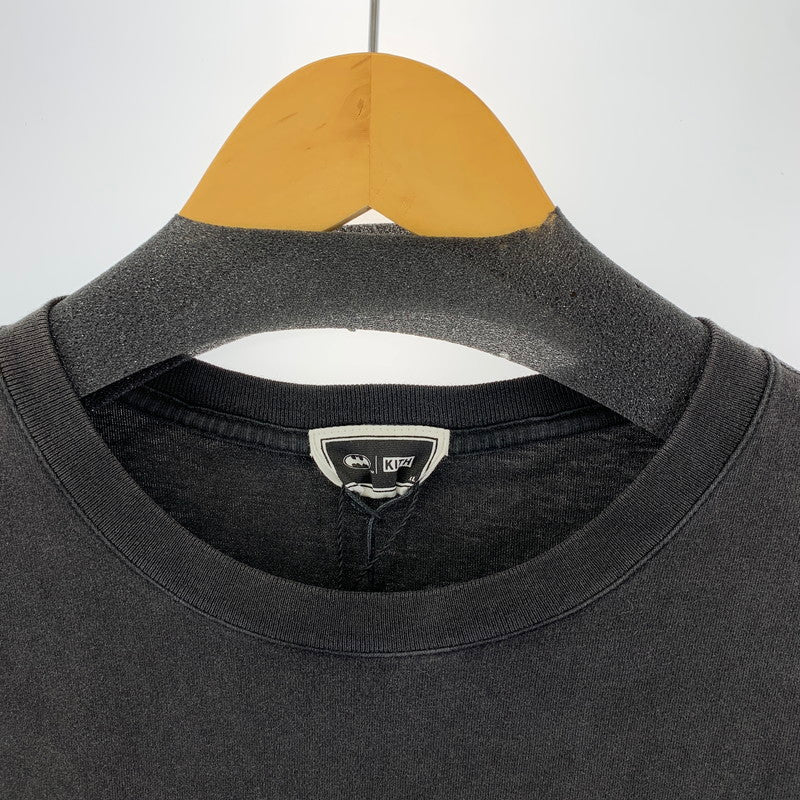 【中古美品】【メンズ】 KITH × BATMAN LOGO キス バットマン ロゴ VINTEGE LONG SLEEVE TEE "BLACK" ヴィンテージ ロング スリーブ Tシャツ 長袖 トップス 古着 142-250904-mh-03-fuz サイズ：XL カラー：ブラック 万代Net店