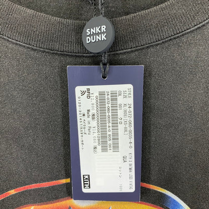 【中古美品】【メンズ】 KITH × BATMAN LOGO キス バットマン ロゴ VINTEGE LONG SLEEVE TEE "BLACK" ヴィンテージ ロング スリーブ Tシャツ 長袖 トップス 古着 142-250904-mh-03-fuz サイズ：XL カラー：ブラック 万代Net店