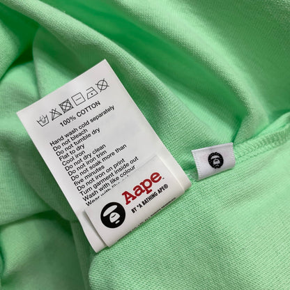 【中古美品】【メンズ】 AAPE BY A BATHING APE エーエイプ バイ ベイシング エイプ パックマン Ｍ9615XXK PAC-MAN TEE 半袖 Tシャツ トップス 古着 142-250906-mh-03-fuz サイズ：L カラー：グリーン 万代Net店