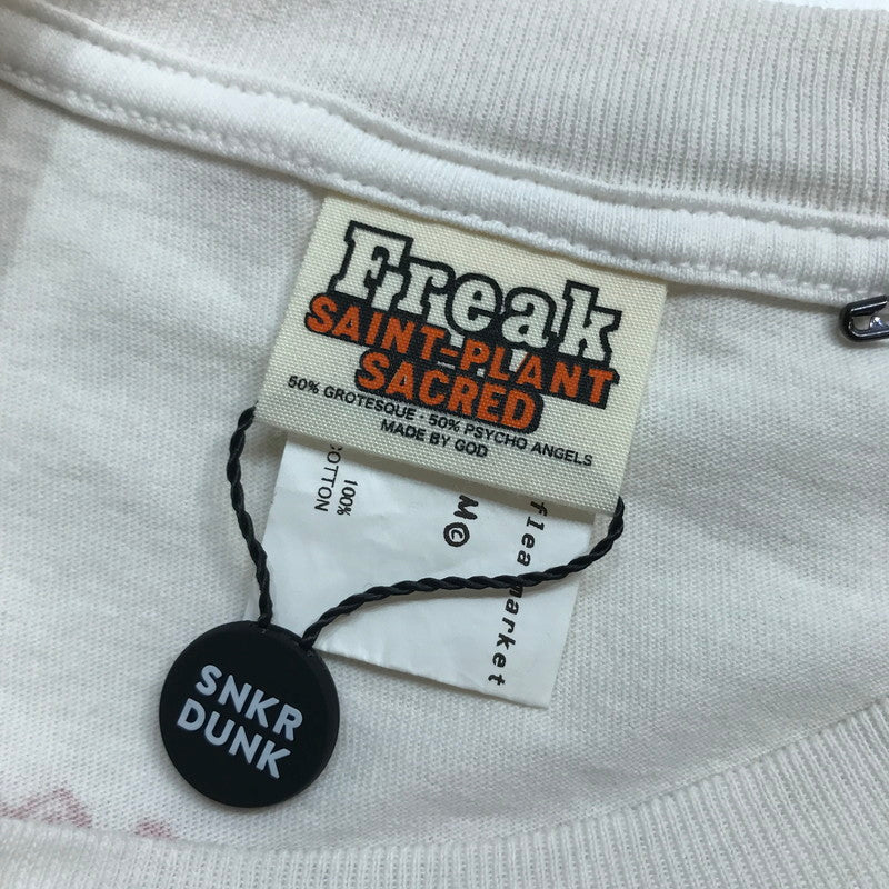 【中古美品】【メンズ】 SAINT NICHAEL × CACTUS PLANT FLEA MARKET セントマイケル カクタスプラントフリーマーケット SM-YS1-0000-C02 FW24 CP_SS TEE 半袖 Tシャツ トップス 古着 140-250903-mh-14-fuz サイズ：L カラー：ホワイト 万代Net店