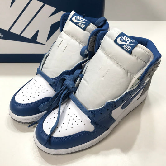 【中古品】【レディース】 NIKE ナイキ FD1437 410 AIR JORDAN 1 RETRO HIGH OG GS TRUE BLUE スニーカー 靴 レディース 23.5cm 黒タグ・箱付属 166-260109-io-01-fuz 万代Net店