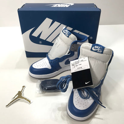 【中古品】【レディース】 NIKE ナイキ FD1437 410 AIR JORDAN 1 RETRO HIGH OG GS TRUE BLUE スニーカー 靴 レディース 23.5cm 黒タグ・箱付属 166-260109-io-01-fuz 万代Net店
