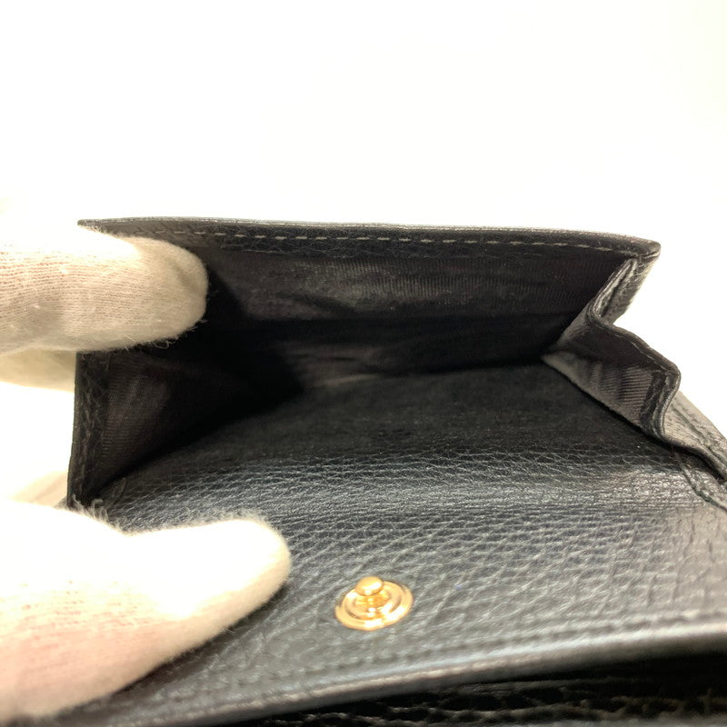 【中古品】【メンズ/レディース】 GUCCI グッチ 598207 A7M0G SOHO WALLET ソーホー 三つ折り 財布 ウォレット GGロゴ レザー 181-250906-mh-06-fuz カラー：ブラック 万代Net店