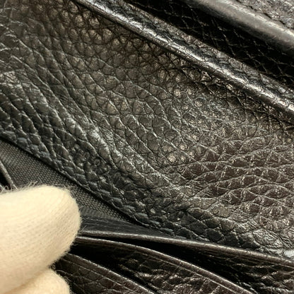 【中古品】【メンズ/レディース】 GUCCI グッチ 598207 A7M0G SOHO WALLET ソーホー 三つ折り 財布 ウォレット GGロゴ レザー 181-250906-mh-06-fuz カラー：ブラック 万代Net店