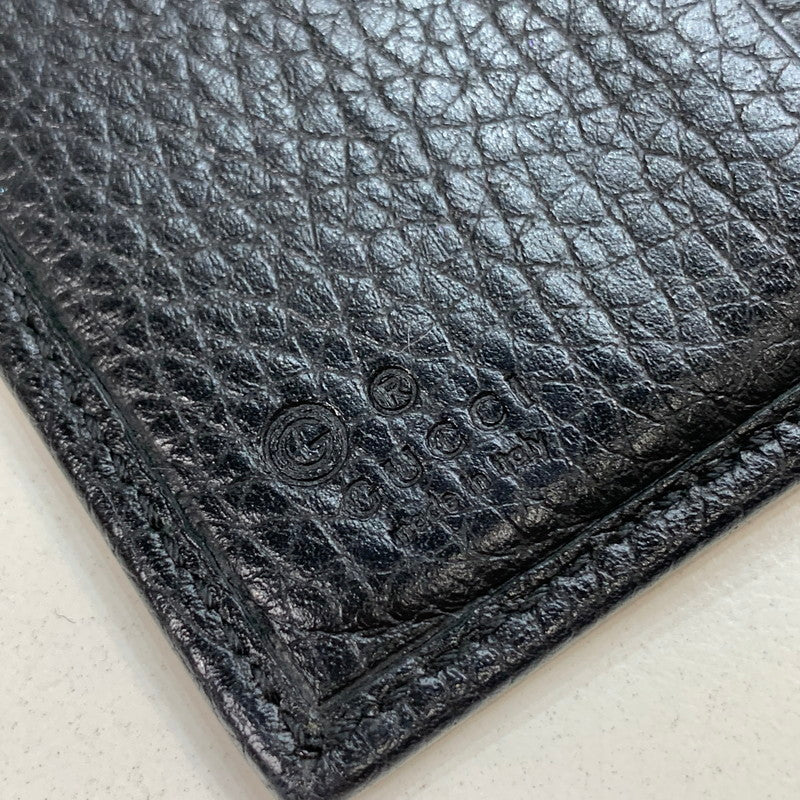 【中古品】【メンズ/レディース】 GUCCI グッチ 598207 A7M0G SOHO WALLET ソーホー 三つ折り 財布 ウォレット GGロゴ レザー 181-250906-mh-06-fuz カラー：ブラック 万代Net店