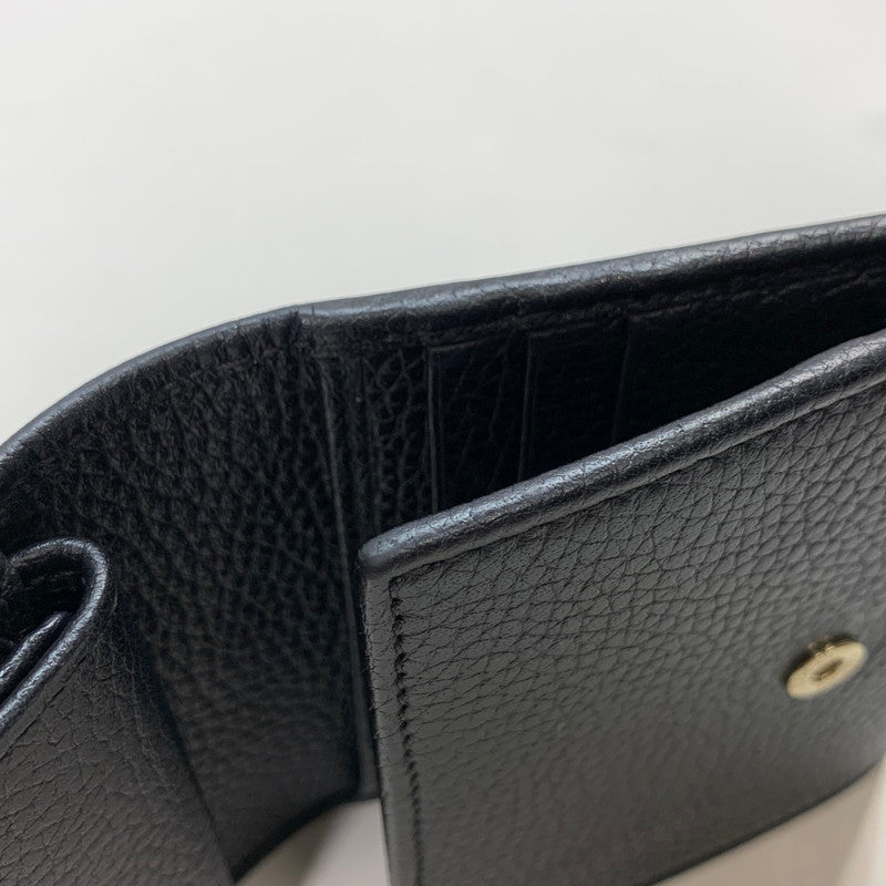 【中古品】【メンズ/レディース】 GUCCI グッチ 598207 A7M0G SOHO WALLET ソーホー 三つ折り 財布 ウォレット GGロゴ レザー 181-250906-mh-06-fuz カラー：ブラック 万代Net店
