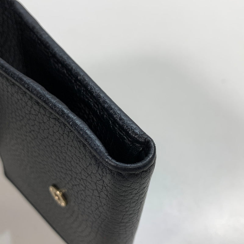 【中古品】【メンズ/レディース】 GUCCI グッチ 598207 A7M0G SOHO WALLET ソーホー 三つ折り 財布 ウォレット GGロゴ レザー 181-250906-mh-06-fuz カラー：ブラック 万代Net店