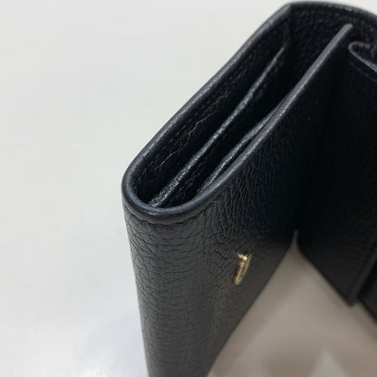 【中古品】【メンズ/レディース】 GUCCI グッチ 598207 A7M0G SOHO WALLET ソーホー 三つ折り 財布 ウォレット GGロゴ レザー 181-250906-mh-06-fuz カラー：ブラック 万代Net店