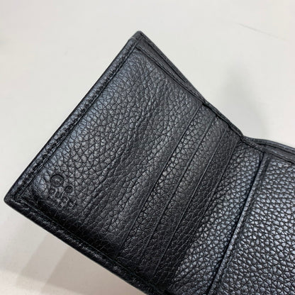 【中古品】【メンズ/レディース】 GUCCI グッチ 598207 A7M0G SOHO WALLET ソーホー 三つ折り 財布 ウォレット GGロゴ レザー 181-250906-mh-06-fuz カラー：ブラック 万代Net店
