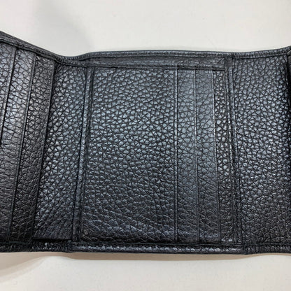 【中古品】【メンズ/レディース】 GUCCI グッチ 598207 A7M0G SOHO WALLET ソーホー 三つ折り 財布 ウォレット GGロゴ レザー 181-250906-mh-06-fuz カラー：ブラック 万代Net店