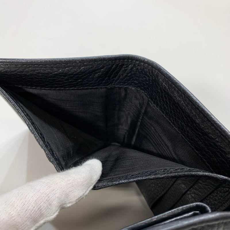 【中古品】【メンズ/レディース】 GUCCI グッチ 598207 A7M0G SOHO WALLET ソーホー 三つ折り 財布 ウォレット GGロゴ レザー 181-250906-mh-06-fuz カラー：ブラック 万代Net店