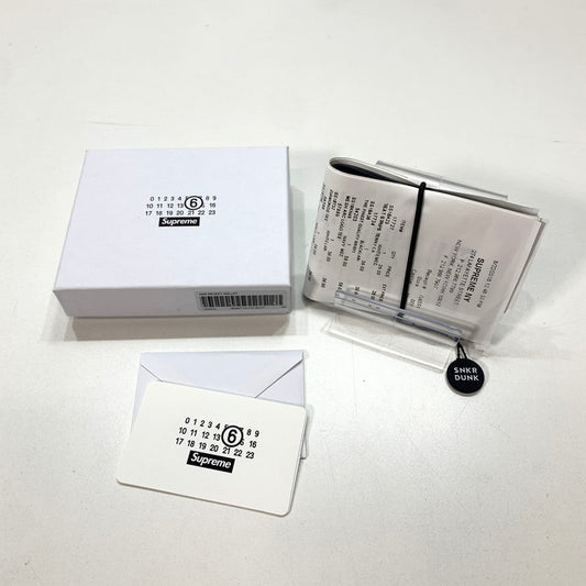 【中古美品】【メンズ】 SUPREME x MM６ MAISON MARGIELA シュプリーム マルジェラ RECEIPT WALLET 財布 200-080509-ky-03-fuz カラー：ブラック 万代Net店