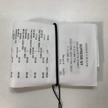 【中古美品】【メンズ】 SUPREME x MM６ MAISON MARGIELA シュプリーム マルジェラ RECEIPT WALLET 財布 200-080509-ky-03-fuz カラー：ブラック 万代Net店