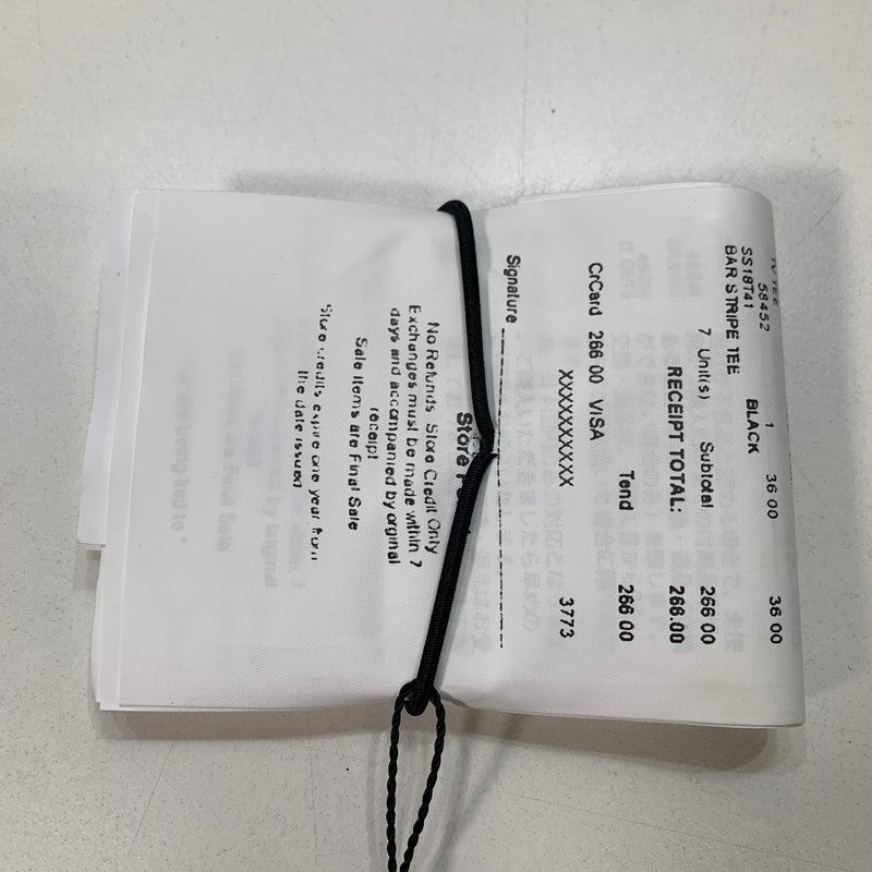【中古美品】【メンズ】 SUPREME x MM６ MAISON MARGIELA シュプリーム マルジェラ RECEIPT WALLET 財布 200-080509-ky-03-fuz カラー：ブラック 万代Net店