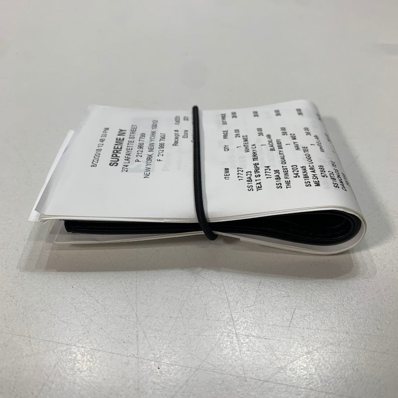 【中古美品】【メンズ】 SUPREME x MM６ MAISON MARGIELA シュプリーム マルジェラ RECEIPT WALLET 財布 200-080509-ky-03-fuz カラー：ブラック 万代Net店
