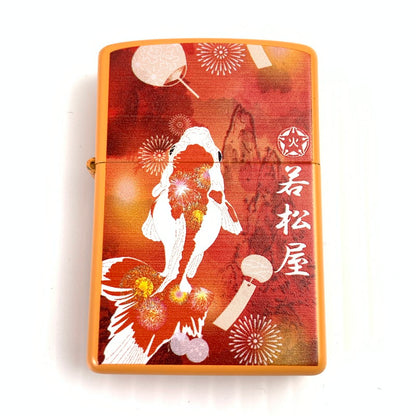 【中古品】【メンズ】 ZIPPO ジッポ オイルライター 喫煙具 ライター ORANGE 若松屋 9年製 206-261013-io-29-fuzh カラー：オレンジ 万代Net店