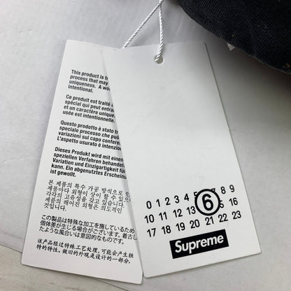 【中古美品】【メンズ】 Supreme シュプリーム SUPREME×MM6 PAINT CAMP CAP 185-250907-st-21-fuz サイズ：58cm カラー：ブラック 万代Net店