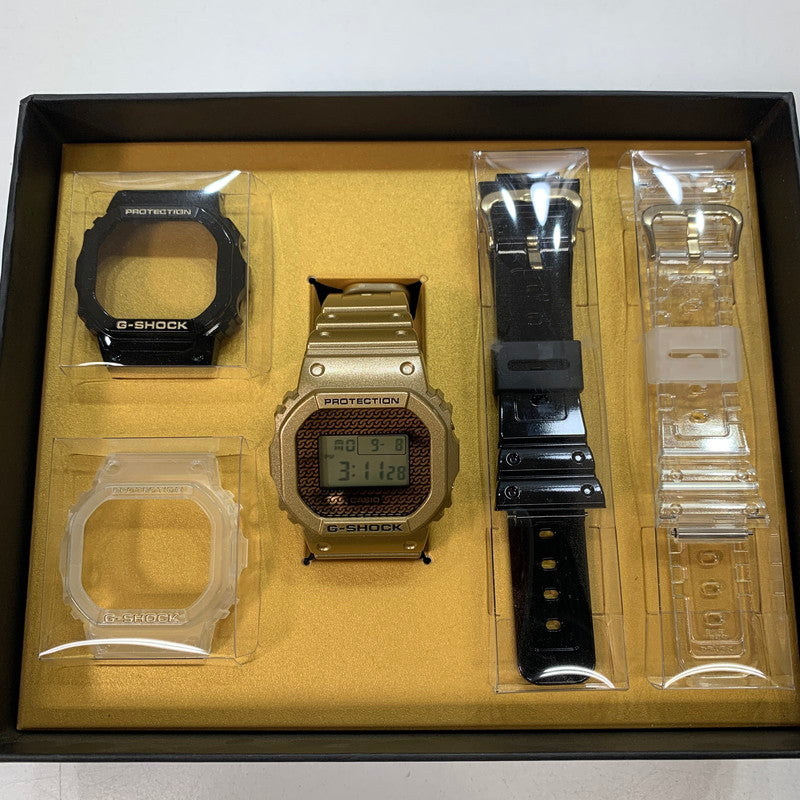 【中古美品】【メンズ】 G-SHOCK ジーショック DWE-5600HG-1DR 海外モデル "5600 SERIES"クォーツ腕時計 時計 196-080509-ky-04-fuz カラー：ゴールド 万代Net店