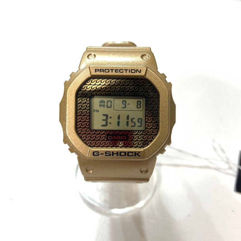 【中古美品】【メンズ】 G-SHOCK ジーショック DWE-5600HG-1DR 海外モデル "5600 SERIES"クォーツ腕時計 時計 196-080509-ky-04-fuz カラー：ゴールド 万代Net店