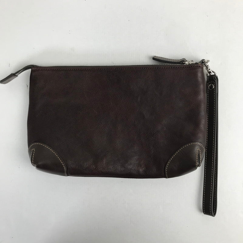【中古品】 SOMES ソメス セカンドバッグ クラッチバッグ カバン 188-260128-mh-04-fuz カラー：ブラウン 万代Net店