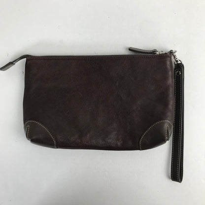 【中古品】 SOMES ソメス セカンドバッグ クラッチバッグ カバン 188-260128-mh-04-fuz カラー：ブラウン 万代Net店